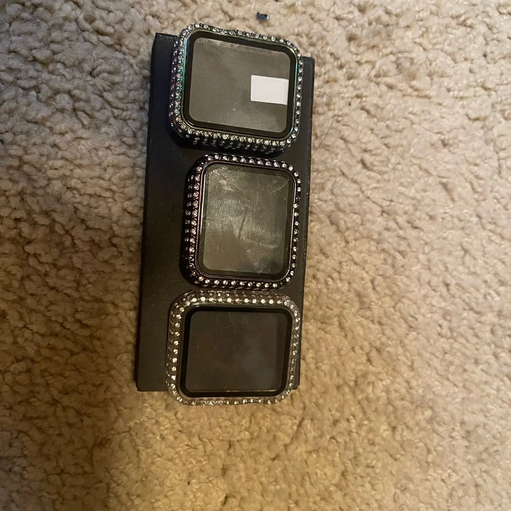 3 crystal Apple Watch screen protectors. 38mm